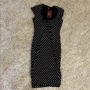 Switchblade Stiletto Polka Dot Pin-Up Dress